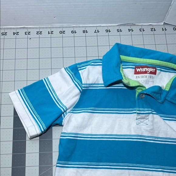 Wrangler Kids Teal and White Polo Shirt - Picture 4 of 9
